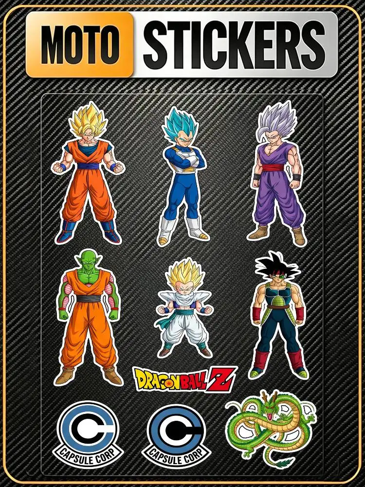 

Универсальные светоотражающие водонепроницаемые наклейки DRAGON BALL для защиты от царапин, для автомобиля, велосипеда, шлема, чашки, холодильника, декоративные стикеры