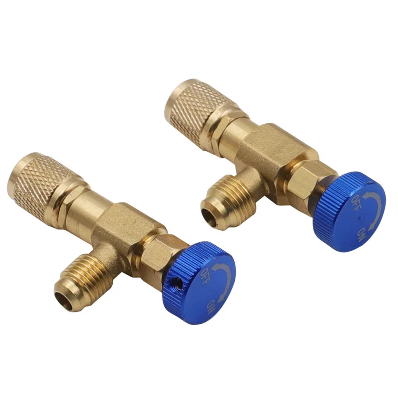 High Quality Liquid Safety Valve R410A R22 Air Conditioning Refrigerant 1/4 "Safety Adapter Air Conditioning Repair And Fluoride