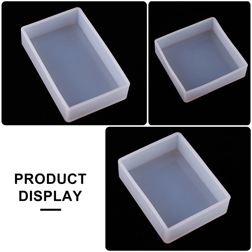 

Crystal Glue Transparent Silicone Mold Set for DIY Handmade Crafts Resin Molds Easy Storage Adornment Tools
