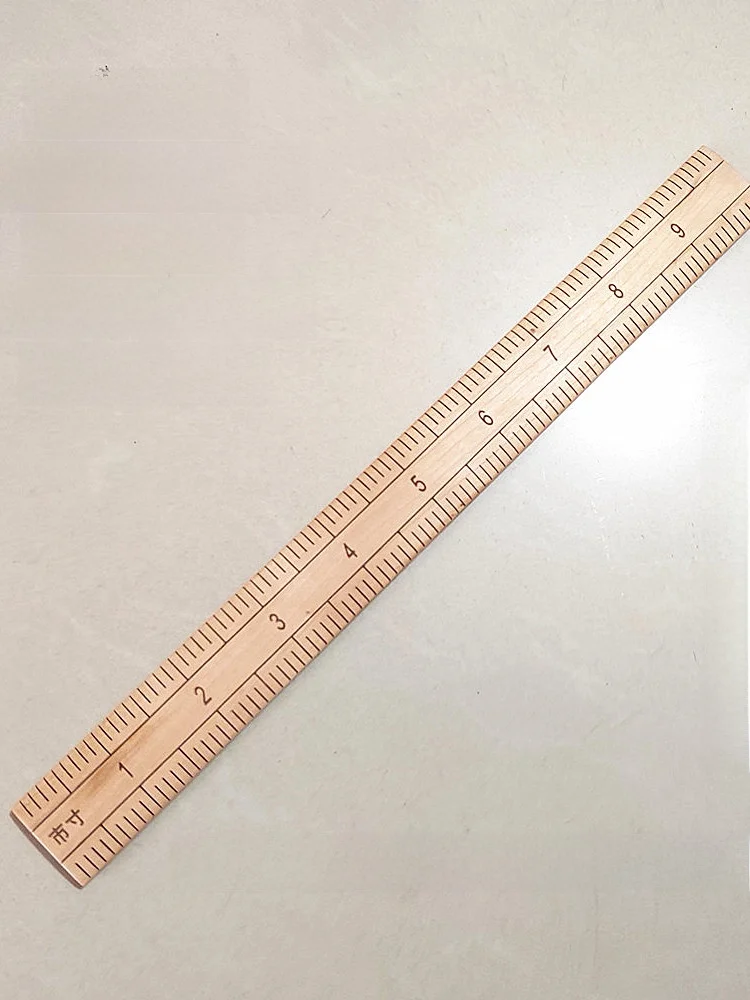 

High Quality Peach Wood Tailor's Ruler Wood Straight Ruler Home Decoration Lucky Charm Feng Shui Ornaments Daily Use