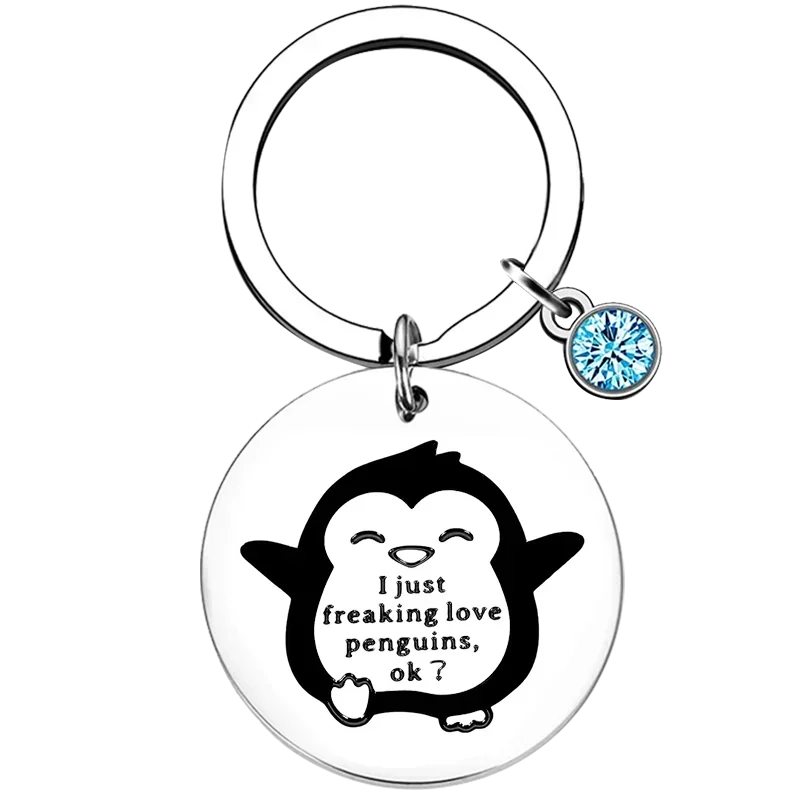 

Hot Penguin Gifts Key Chain Ring Valentines Day Gifts keychains pendant Penguin Lovers Gift