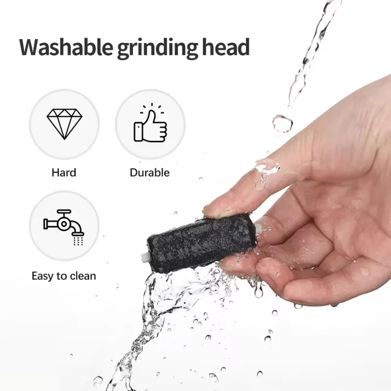 ملف قدم كهربائي احترافي قابل لإعادة الشحن ، جهاز تنظيف الجلد الصلب ، مزيل الكالس ، أدوات العناية بالأقدام ، مطحنة باديكير