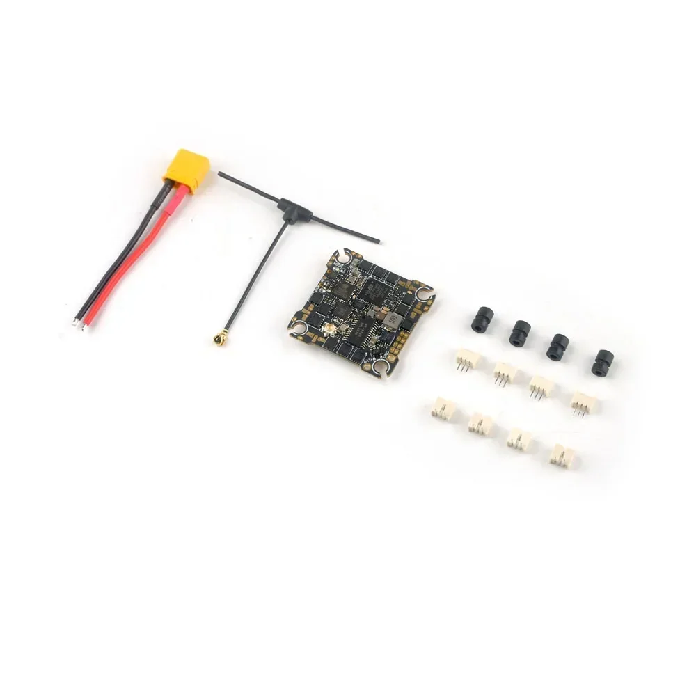 Happymodel CrazyF411 ELRS AIO 4in1 Flight Controller Built-in UART 2.4G ELRS Receiver & 20A ESC for Toothpick Quad