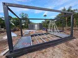 20FT Prefab Quick Assembly Galvanized Painted Container House Container Frame Metal Assembled Container Frame