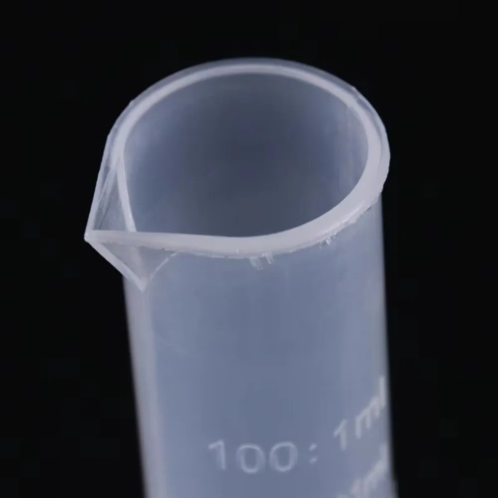 

Transparents Graduated Cylinder Plastic Sturdy Measuring Cups Professional Trial Test Liquid Tube Lab Tool