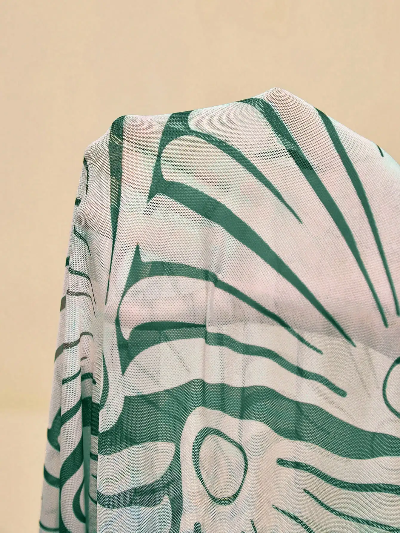 

Женский пляжный комплект из 3 предметов: топ-бикини с принтом ракушек, сетчатые брюки-накидка