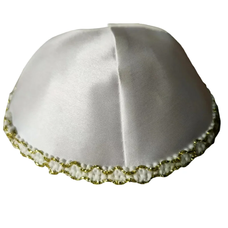 Judaica Kippot Stain Hat Kippa Jewish Kipa Cotton Yarmulke EmbroiderReligious Beanies Skull Kippah David Star Bonnet