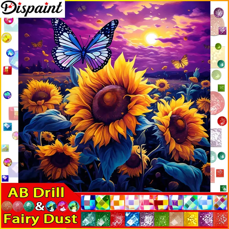 Dispaint Fairy Dust AB Square/Round Drill 5D DIY Diamond Painting 