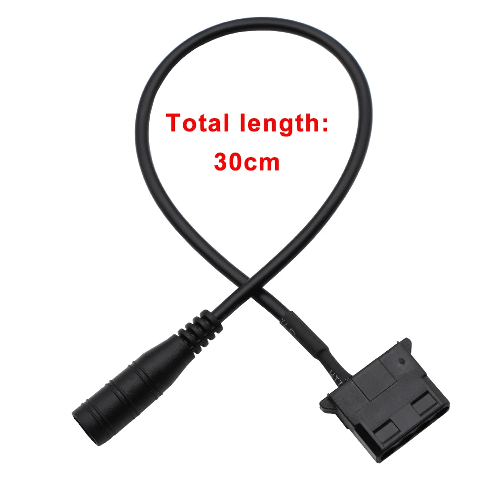 DC 5521 to Molex 4 Pin Power Supply Adapter Cable with for Computer fan Surveillance cameras routers 28CM