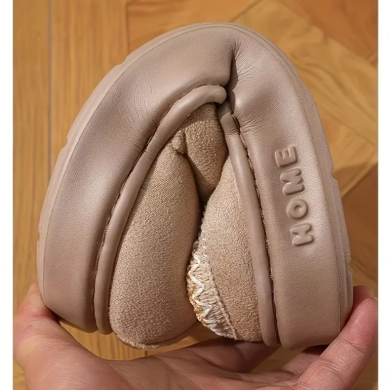 شباشب قطيفة طويلة داخلية ناعمة ومريحة للرجال والنساء أحذية منزلية عصرية جديدة 2025 طراز عبر الحدود من البر الرئيسي #3