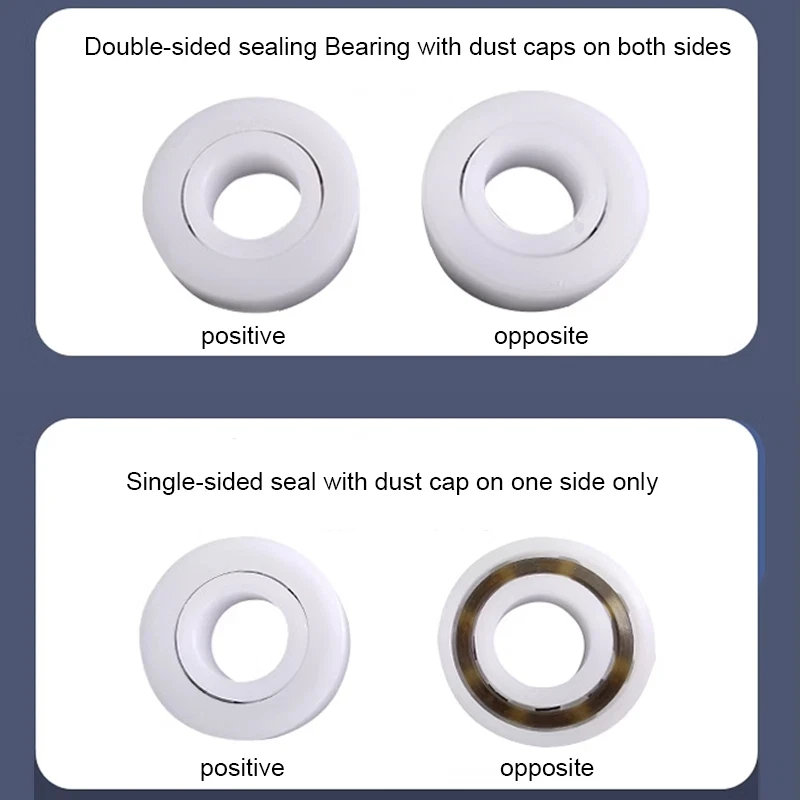 POM plastic deep groove ball bearings Plastic bearings, deep groove ball bearings Waterproof insulation, non-magnetic 603 ~6006