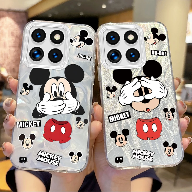 Lovely Disney Mickey Mouse Couple Cartoon Phone Case for Xiaomi Poco X6 X3 F6 M6 M4 Pro C61 13T 14T 11 Lite Hard Dustproof Cover