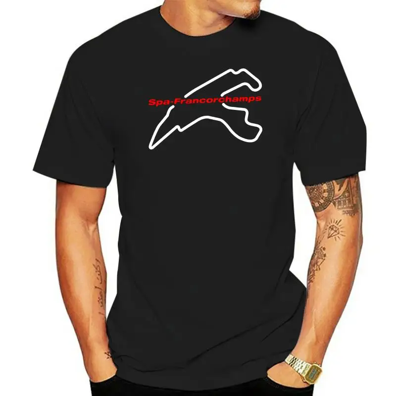 Belgium, Spa Francorchamps Race Track Circuit T-Shirt Retro Tee Shirt