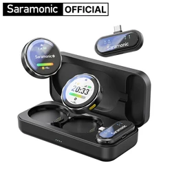 Saramonic BlinkMe U2 Wireless Lavalier Microphone with On-Board Recording for iPhone Android Type-C Youtube Live Streaming Vlog