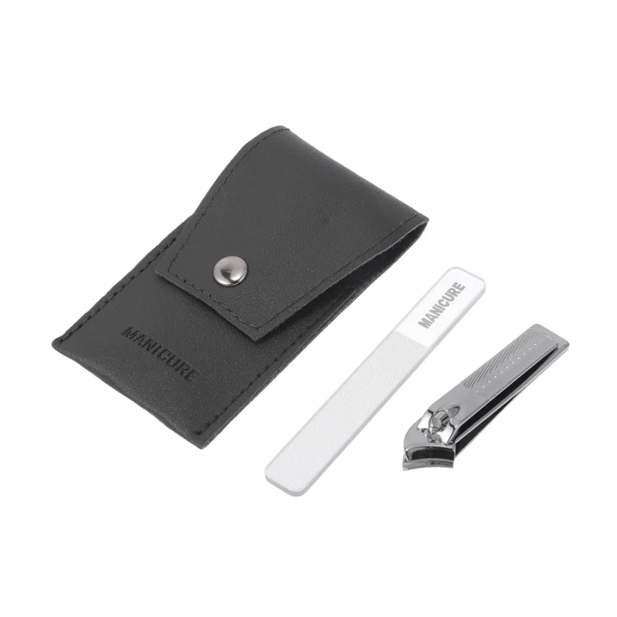 Compact Nail Clippers 1 Set Silver Tone