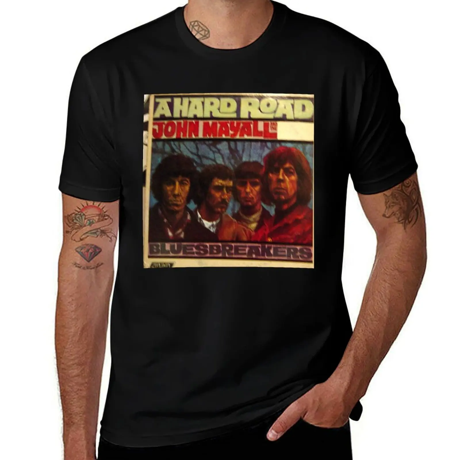 A Hard Road, John Mayall Bluesbreakers, Peter Green T-Shirt Basic Casual Wear Short Sleeve Top T-Shirt