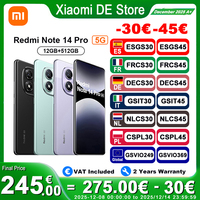 Global Version Redmi Note 14 Pro 5G Smartphone 5G 200MP pro-grade AI camera system IP68 1.5K 120Hz Xiaomi
