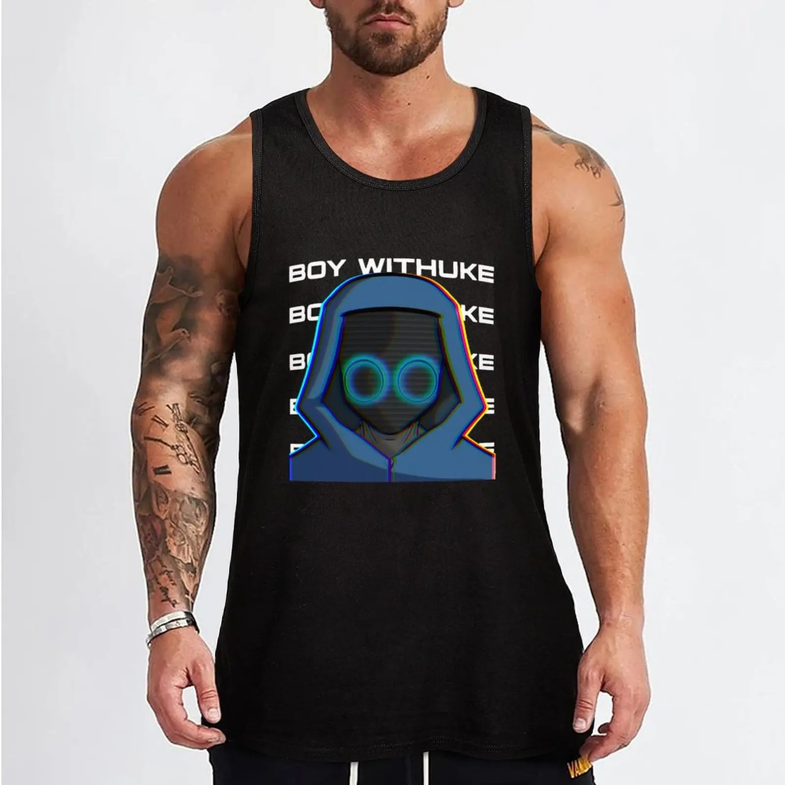 Boywithuke Portrait and Text Boywithuke Merch Men Women Shirt Boy Girl Young Shirt Hoodie Long Sleeve Tank Top