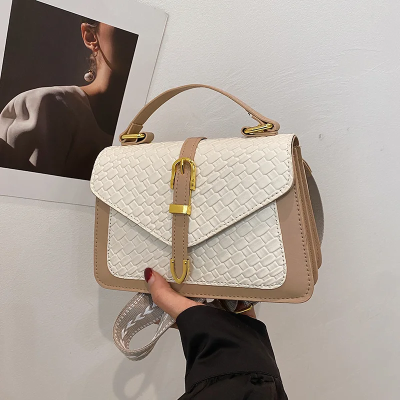 

Trendy and stylish women's handbag 2026 new winter shoulder cross-body bag retro woven small square bag