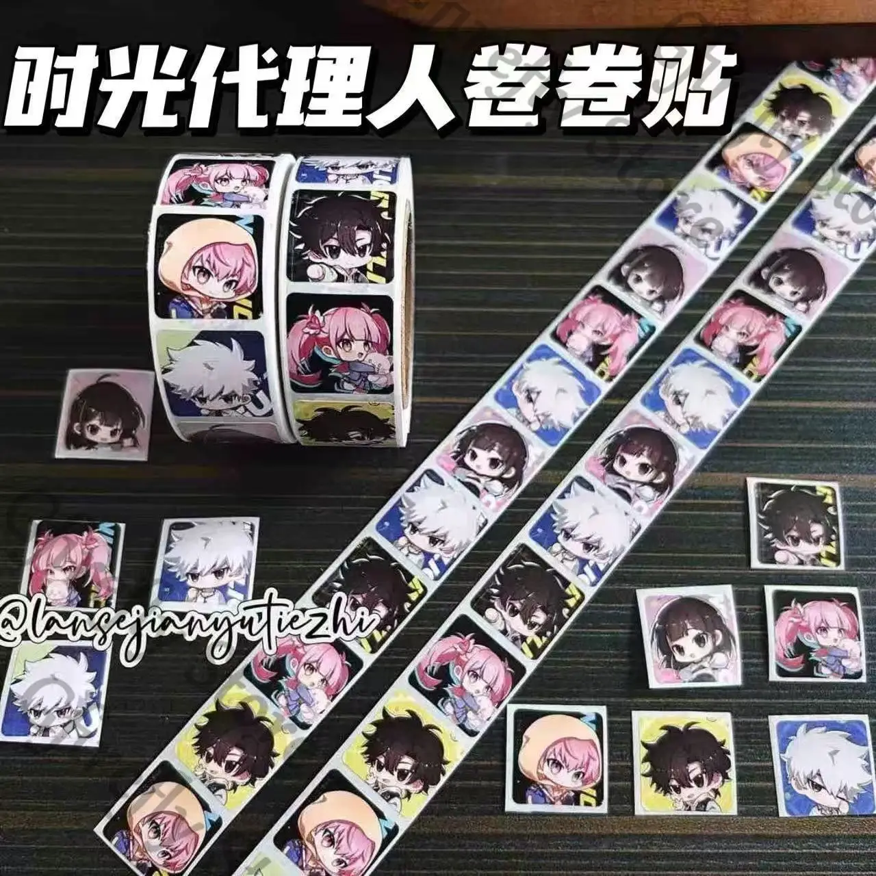 

Pinup Picture Link Click Tags Q Version Decorate Curly Sticker Anime Planner Paster Souvenir Series Decal Packaging Tape Gift