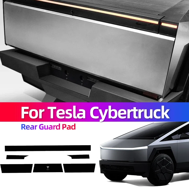 

Защитная накладка на задний бампер и кузов для Tesla Cybertruck, экологически чистые аксессуары из TPE, наклейка на автомобиль