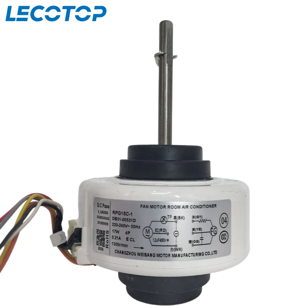 

Новый вентиляторный двигатель RPG15C-1 DB31-00531D для внутреннего блока кондиционера Samsung, запчасти для кондиционеров.