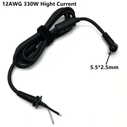 12AWG 330W DC Power Cord 5.5*2.5mm 1.5M Large current For Toshiba Asus Lenovo Laptop Adapter Repair Cable