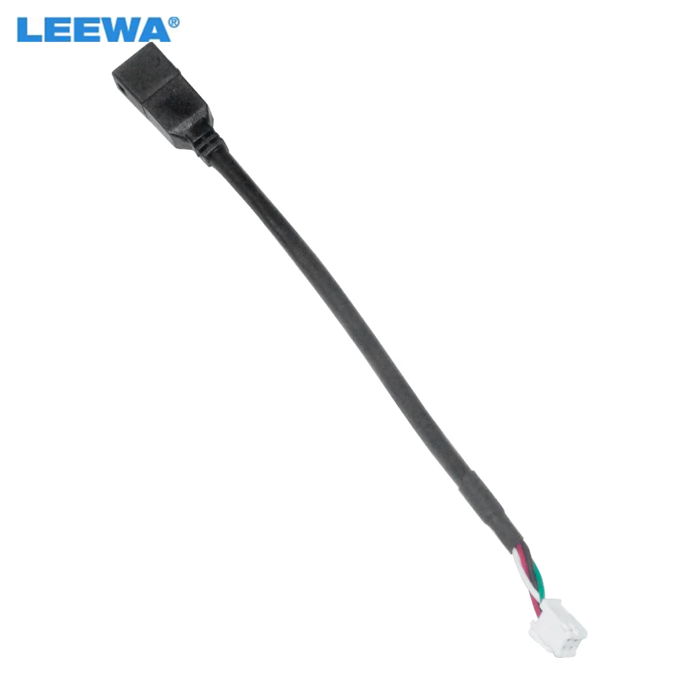 LEEWA Car Audio Radio 4Pin Conector Changer Port USB Adapter for Suzuki Vitera Alivio USB Cable Transfer