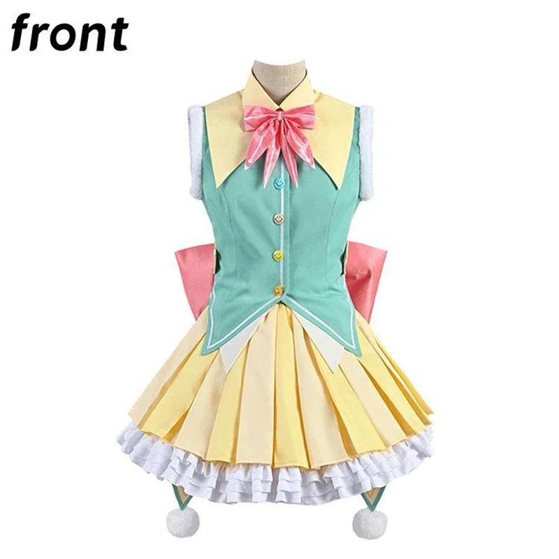 Panggung penuh warna proyek kostum Sekai! Feat Kusanagi Nene gaun Cosplay, pakaian Wig setelan Halloween, gaun pesta ulang tahun