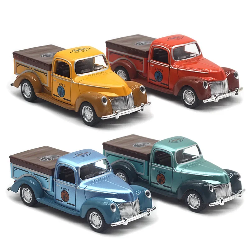 1:32 Alloy Classic Pickup Transport Vehicle Classic Vintage Car Model Advanced Collection Ornament Car Models