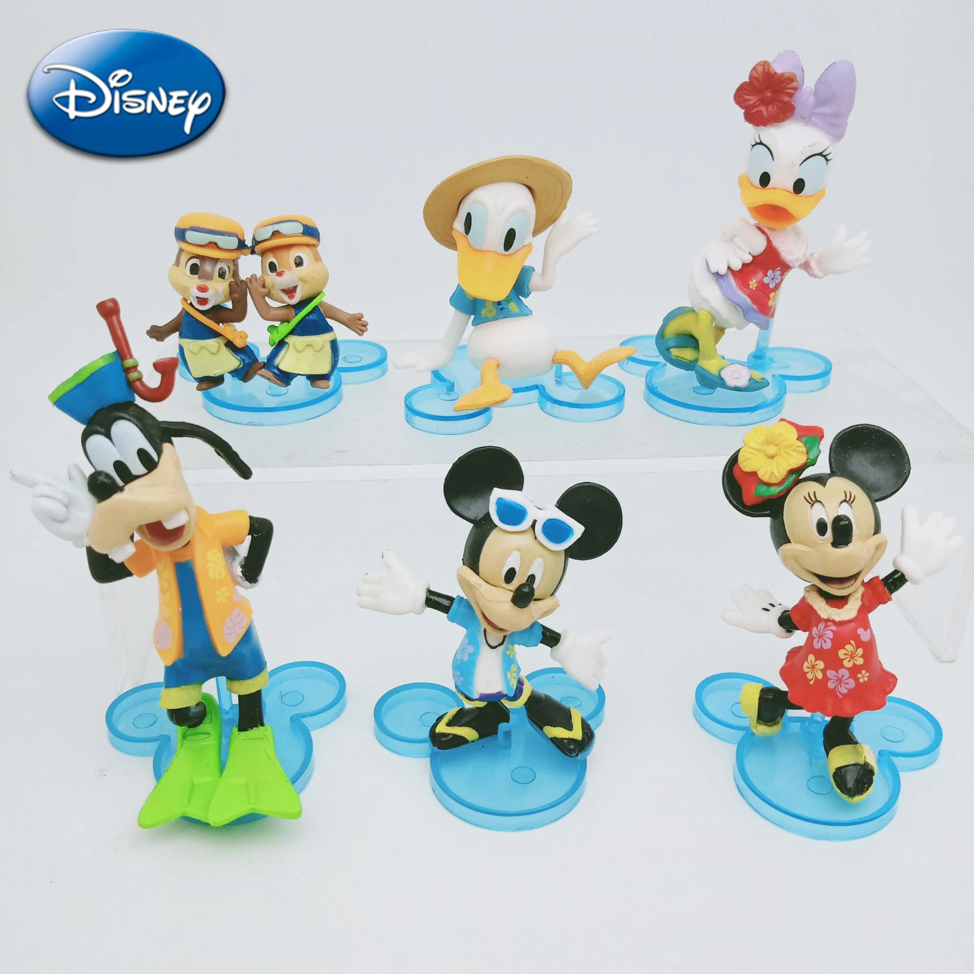 Disney Anime Mickey Minnie Kawaii Model Dolls Cartoon Daisy Donald Goofy Figurine Party Cake DIY Decorations Desktop Ornament