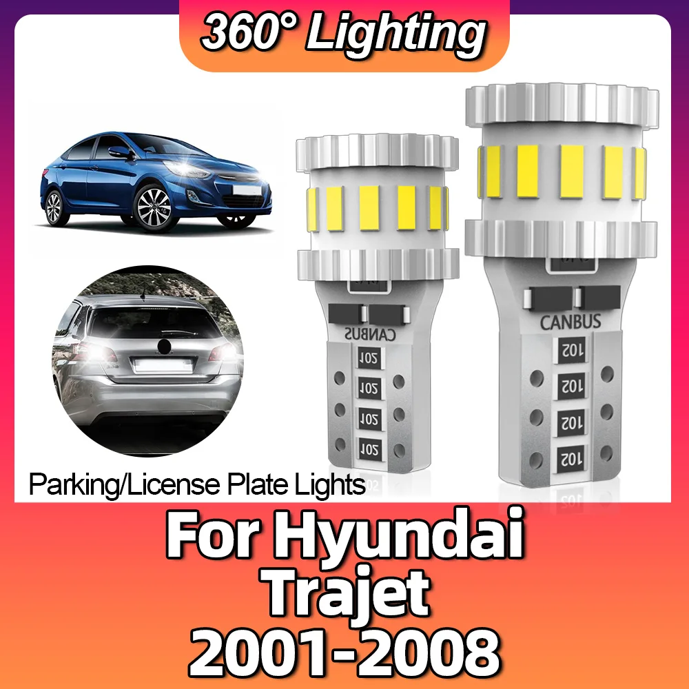 2PCS Led T10 W5W 168 194 Interior Parking Light Turn Signal Lamp For Hyundai Trajet 2001 2001 2002 2003 2004 2005 2006 2007 2008