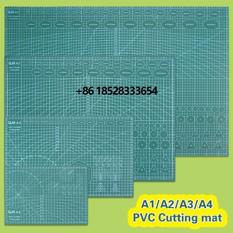 A1/A2/A3/A4 PVC Cutting Mat Workbench Patchwork Cut Pad Sewing DIY Engraving Leather Cutting Board Double-Sided Self-Healing