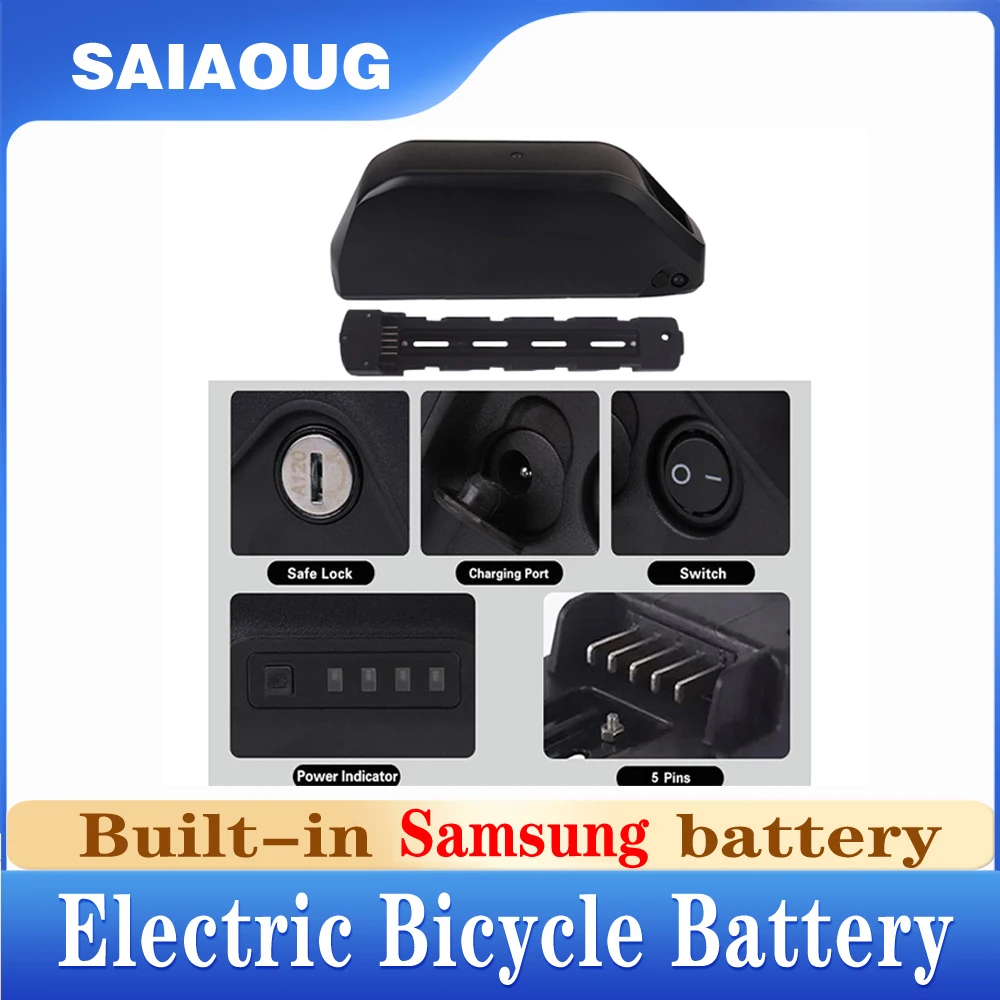 36V 48V 52V 20ah 30ah 35ah 40ah 50ah Ebike Elektrische Fiets Accu Akku Battery Lithium Batterij Bafang 2000W Hailong Battery