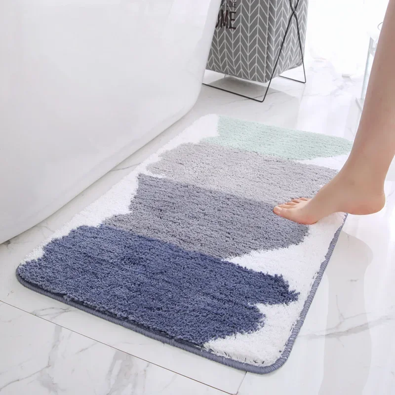 

Inyahome Indoor Décor Area Rug for Kitchen Floor Bathroom Rugs Moroccan Vintage Soft and Absorbent Microfiber Bath Mat Non-Slip