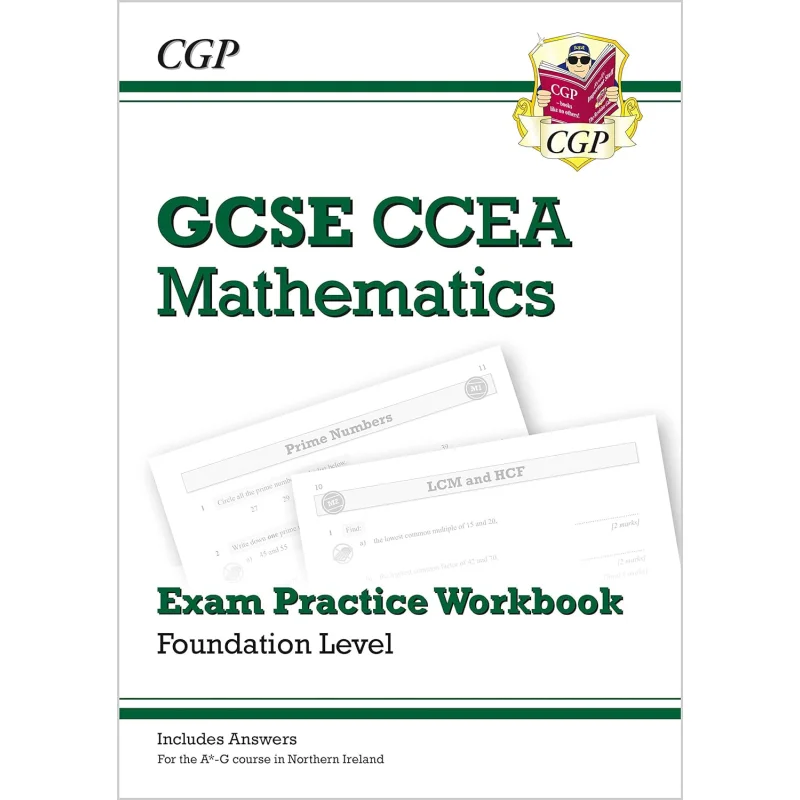 

CCEA GCSE Maths Exam Practice Workbook Foundation Includes Answers CGP Books Coordination Group Publications 9781789085655 Book