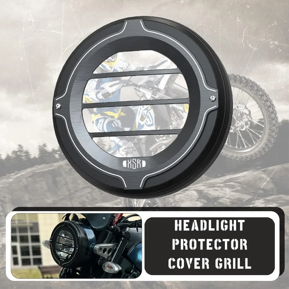 

Аксессуары для мотоциклов, защита фар для Yamaha XSR 900 700 XSR900 XSR700 2022 2023 2024, защитная крышка для гриля головного света