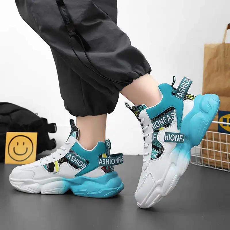 Platform Thin Heel Women's White Sports Shoes Mules Tennis Sneakers For Women Luxury Sports Woman League Retro Practice