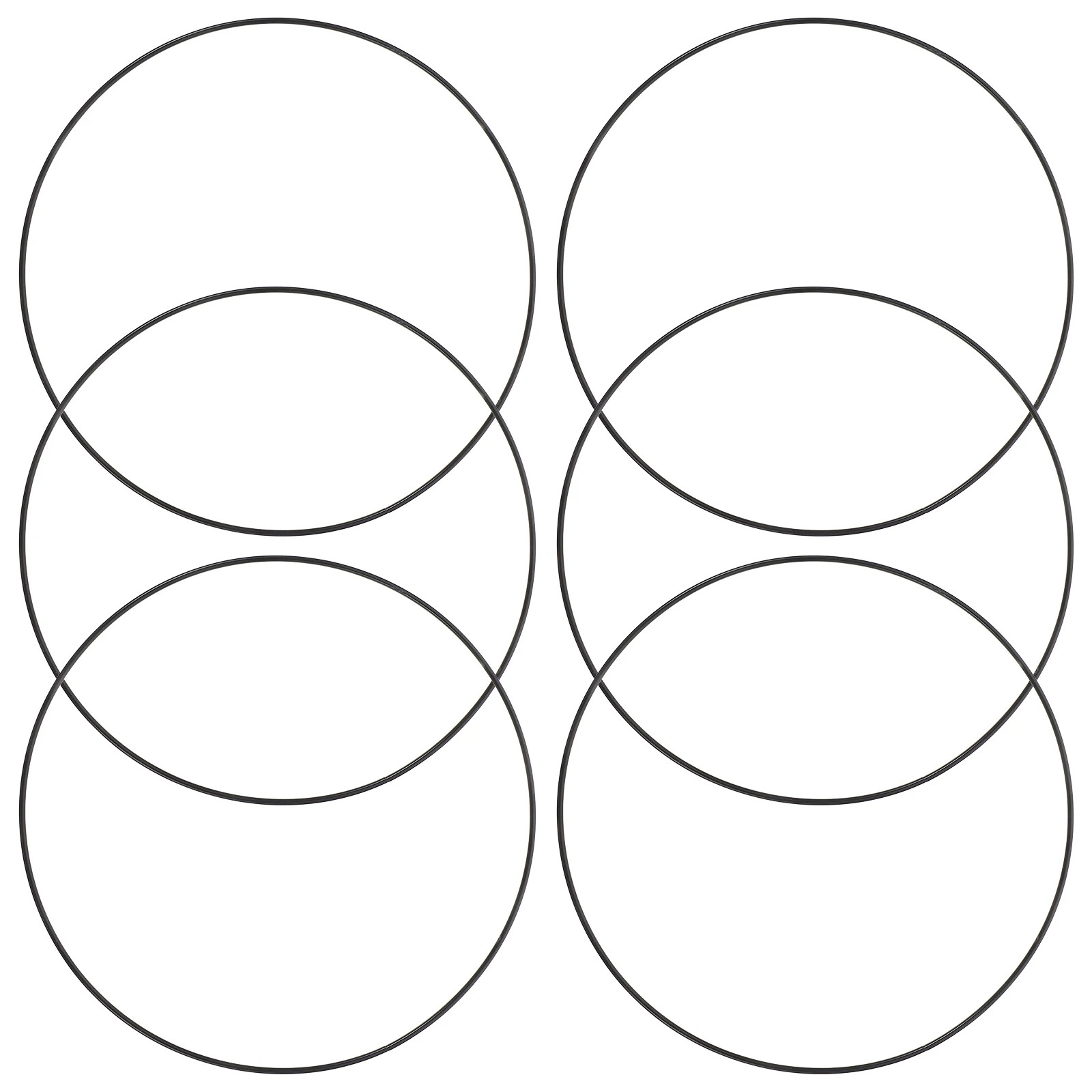 

6Pcs Metal Floral Hoop Rings DIY Wreath Making Metal Ring Decor Dream Catcher Frame Wire Wreath Supplies