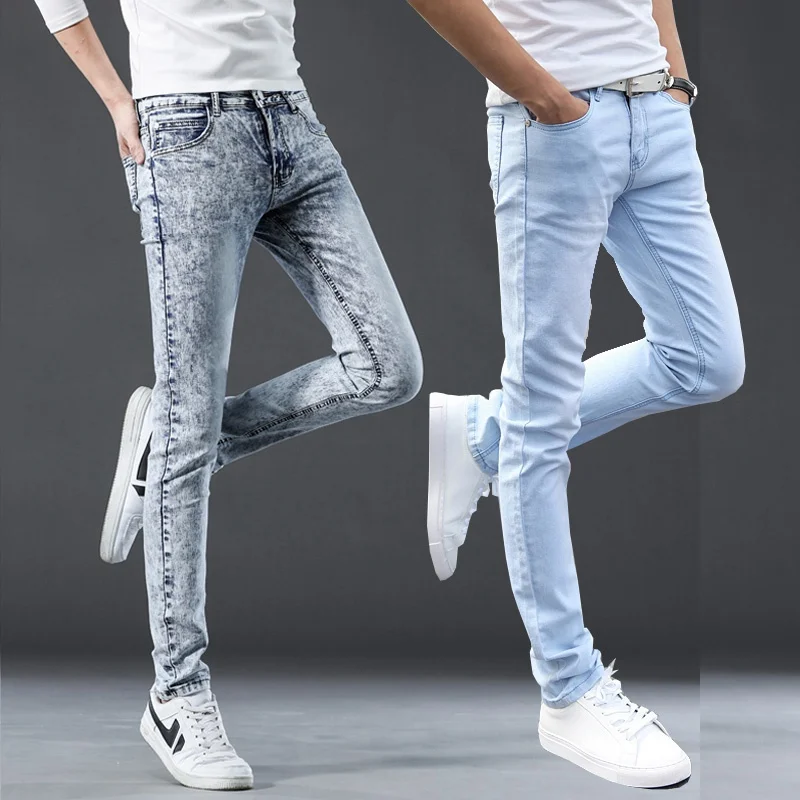 

Мужские джинсы Fce на подкладке, повседневные, светлые, осенне-зимне-весенние, новые, рабочие брюки, с высокой талией, приталенные, прямого кроя