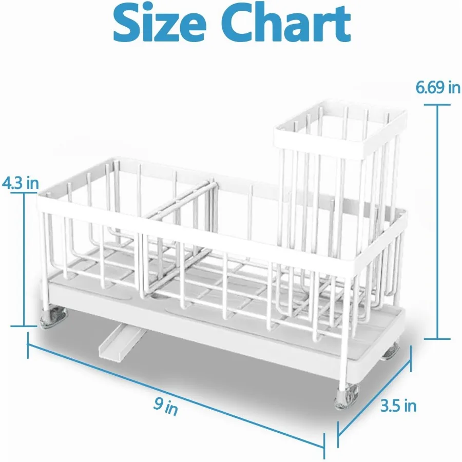 حامل الإسفنج لحوض المطبخ بالوعة العلبة المنظم أساسيات المطبخ ل كونترتوب الذاتي استنزاف الإسفنج رف موزع الصابون Stor