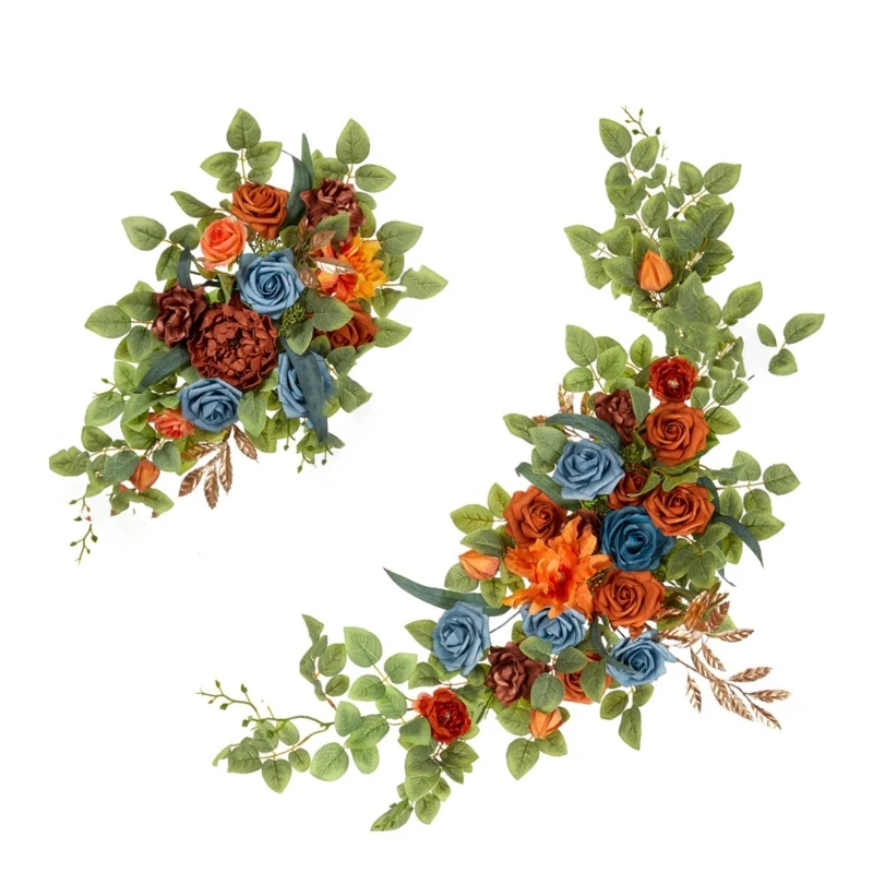 Elegant Artificial Floral Arch Decors Elegant Silk Flower Adornment Arch Decoration for Wedding Reception and Parties