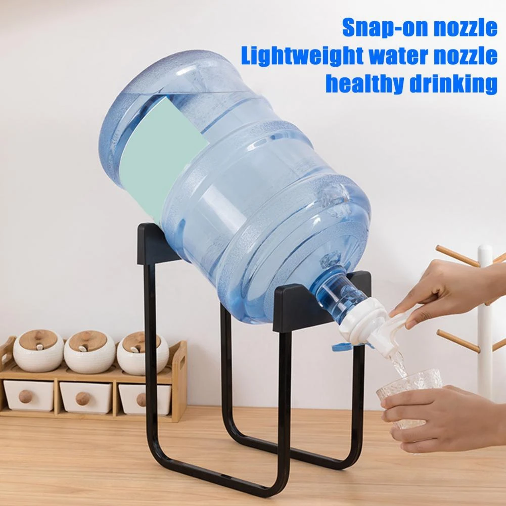 5Gallon Water Jug Valve with Dust-Proof Cover Water Dispenser Nozzle Holder Universal 55mm Water Bottle Spout Accessory