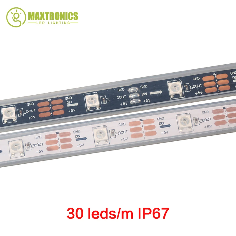 1m/4m/5m WS2812B Smart led pixel strip,Black/White PCB,30/60/144 leds/m WS2812 IC;WS2812B/M 30/60/144 pixels,IP30/IP65/IP67 DC5V