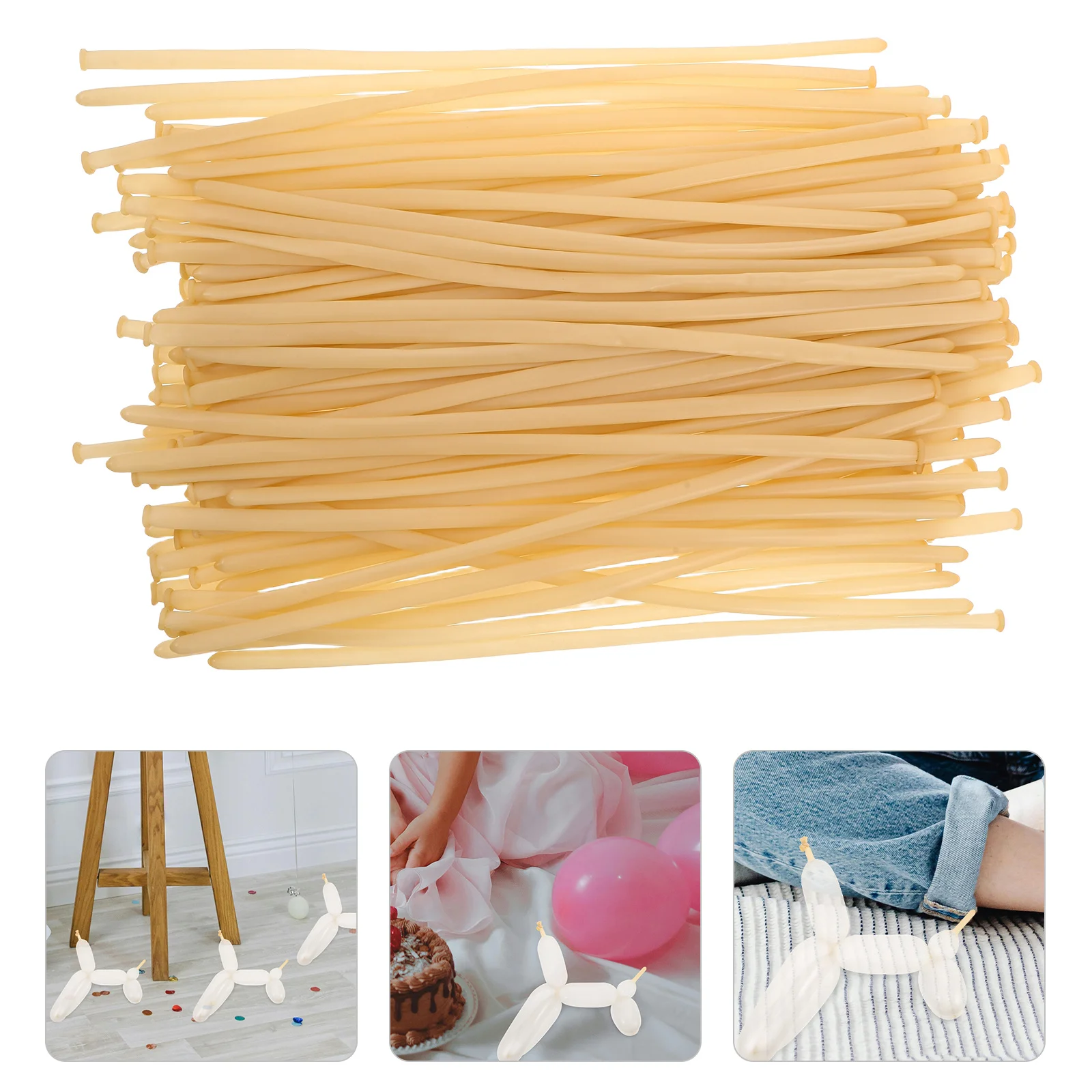 

100Pcs Balloons Clear Long Latex Twisting Animal Birthday Wedding DIY Modeling Festival Long Latex Balloons