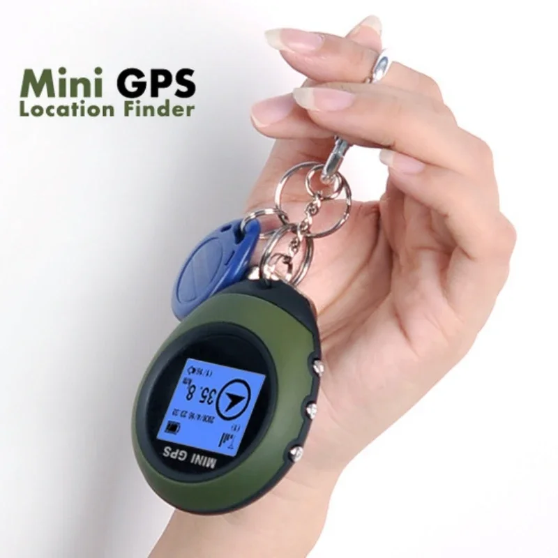 Rechargeable Mini GPS Tracker Navigation Receiver with Buckle USB For Forest Tourism Hiking Compass Device Locator Recorder Tool