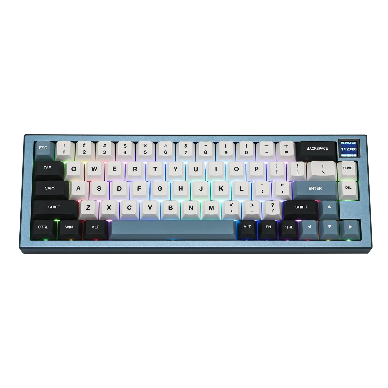 Epomaker-MS68 Teclado De Jogo Mecânico, Caixa De Alumínio Anodizado Refinado, Tela TFT Max Pro, Teclado De Jogo Premium