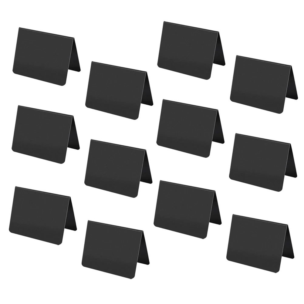 15pcs Mini Chalkboard Signs Drawing Blackboards Price Boards Restaurant Menu Desktop Signs V Shape Design Lightweight