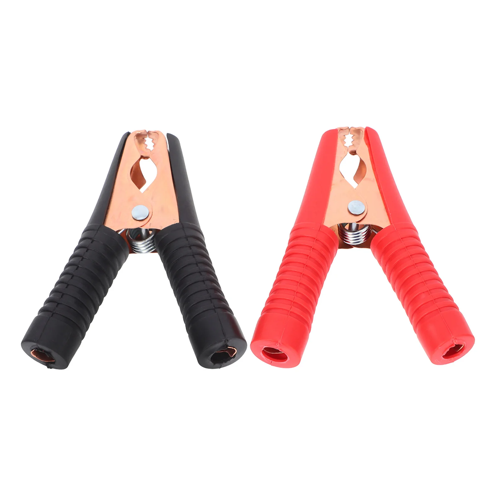 

2Pcs Charging Crocodile Clips Copper Plated Car Terminals Rust Proof Black Red Accumulator Clip Power Socket Adapter