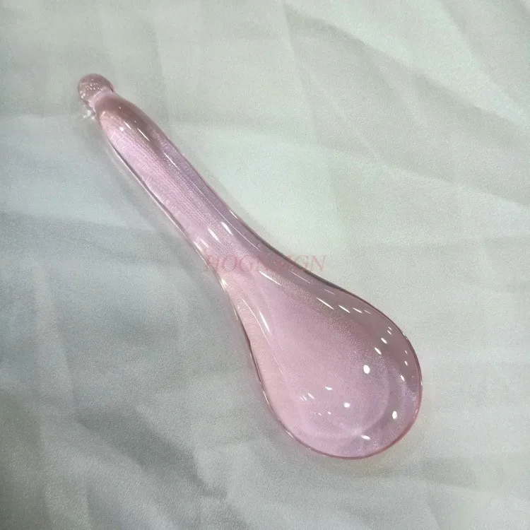 Pink crystal facial scraping board beauty salon face scraping eye lift body universal acupuncture pen needle bar massage